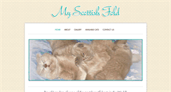 Desktop Screenshot of myscottishfold.com