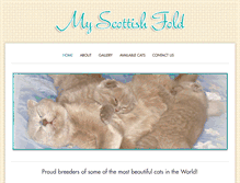 Tablet Screenshot of myscottishfold.com